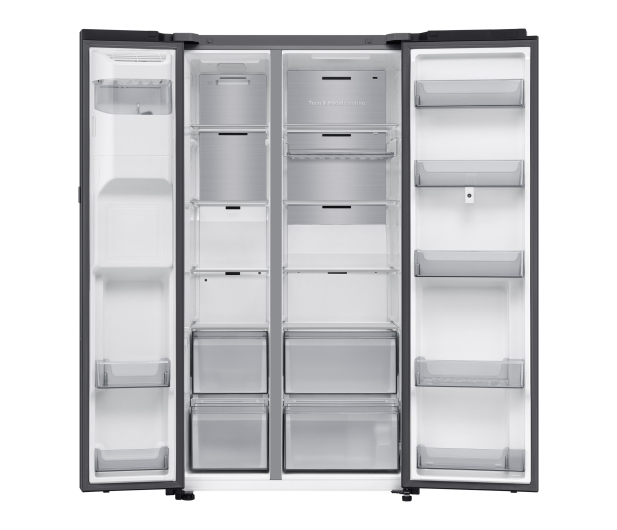 Lodówka Samsung RS90F66BEFEO Family Hub No Frost 178,4cm Grafitowa Stal Dystrybutor Kostkarka AI 614L - 1351927 - zdjęcie 3